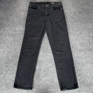 Faherty Brand Stretch Terry 5-Pocket Pant Onyx Black Mens 31x29 Denim Comfort